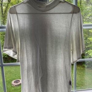 White Turtleneck Tee